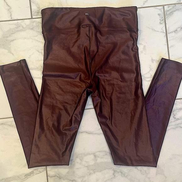 Koral Lustrous Max High Rise Shiny Leggings in Bordeaux - Picture 13 of 16